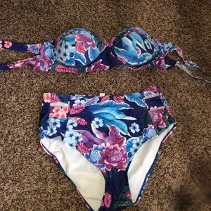 High waisted swimsuit